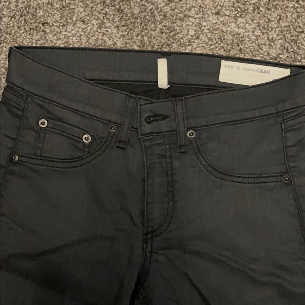 Rag And Bone Legging Jean In Charcoal. Size 27 - image 2